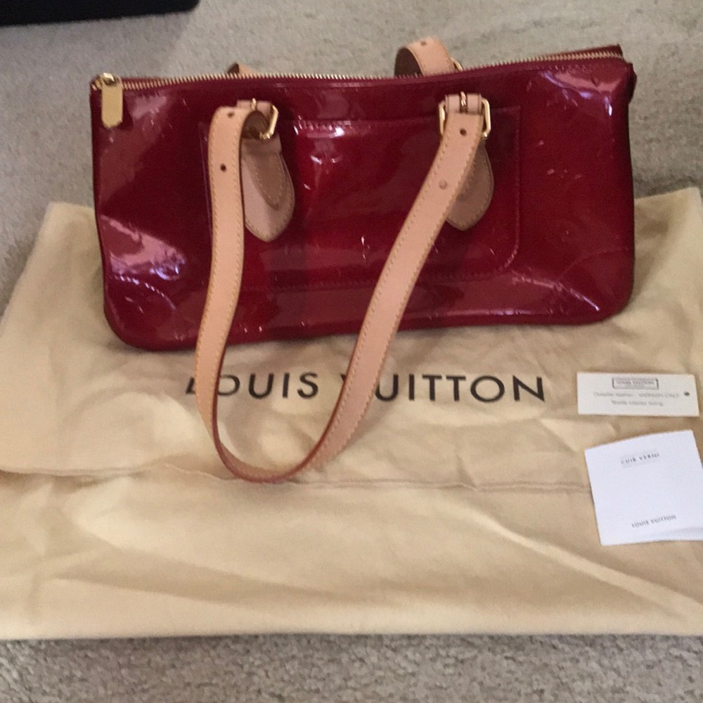 Louis Vuitton Red Vernis Rosewood Bag